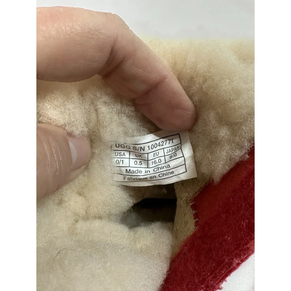 UGG Boots Red Baby Girl 0/1 Winter Boots Infant Footwear